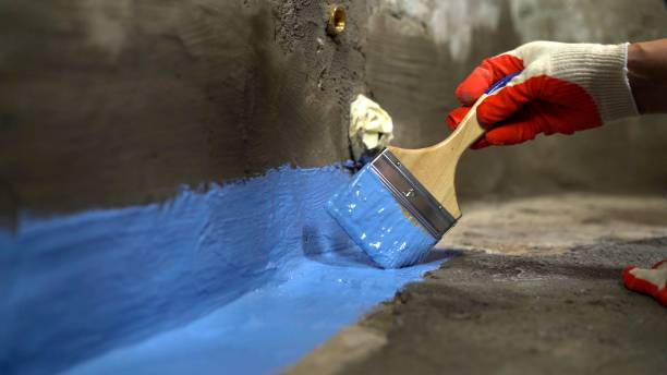 Commercial Waterproofing project at a Canton, GA business property by SJ Waterproofing Pros